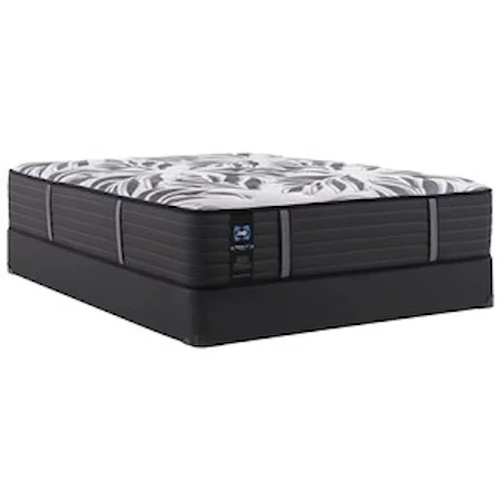 Queen 14" Firm Tight Top Individually Wrapped Coil Mattress and 5" Low Profile Foundation